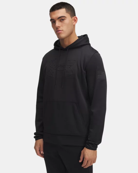 UA Freedom Armour Fleece Emboss Mens Hoodie